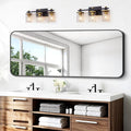 BONEWEI 24x60 inch Bathroom Mirror, Wall Mounted Bathroom Frame Vanity Mirror by BONEWEI