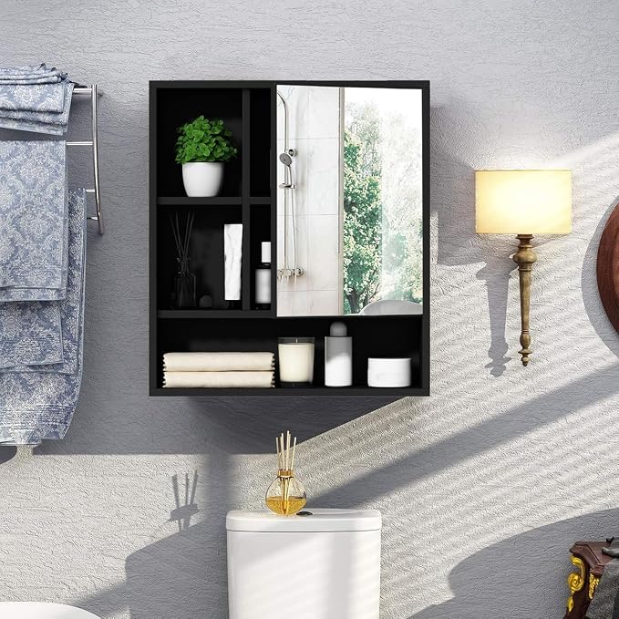 ChooChoo Bathroom Wall Mirror Cabinet, Medicine Cabinet - Image 2