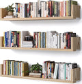 Wall Bookshelf, 36 Inches U Shaped Wall Shelves, Long Deep Floating Shelves by Unknown