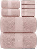 White Classic Luxury Bath Towel Set of 8 Pieces by WhiteClassic