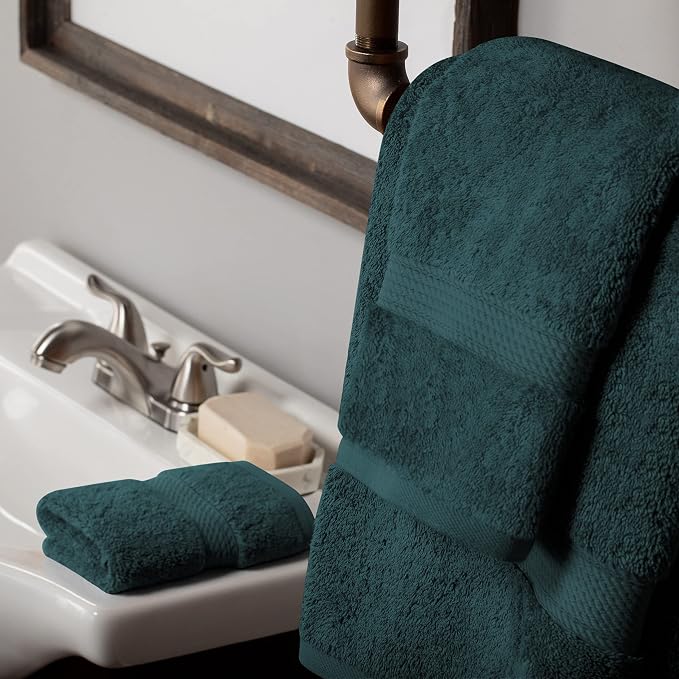 Buckingham Egyptian Cotton 3-Piece Towel Set, Washcloths, Hand Towels, Bath - Image 2