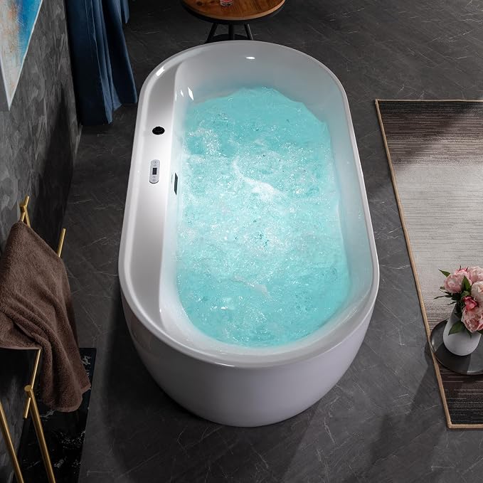 WOODBRIDGE 72" x 35-3/8" Whirlpool and Air Bath Heated Soaking Combination Tub - Image 23