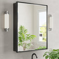 24x30 Pre-Assembled Black Medicine Cabinet by QUEENFUN