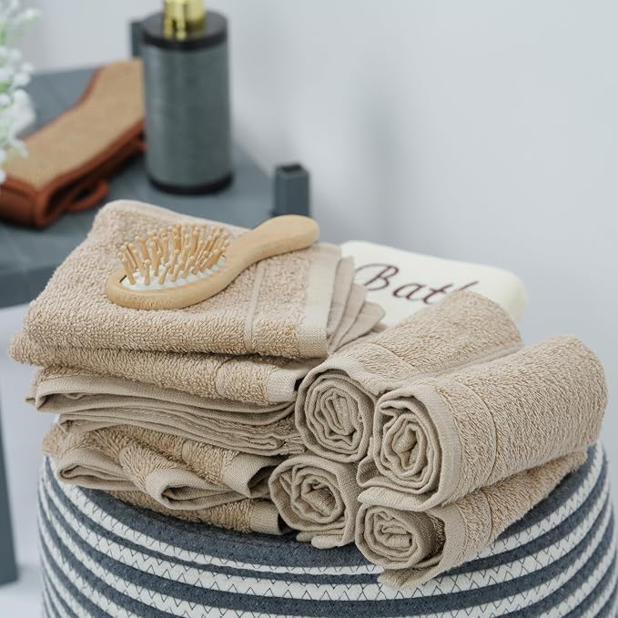 Tens Towels Pack of 24 Washcloths, 12 x 12 Inches, Lighter Weight, Quick to Dry - Image 6