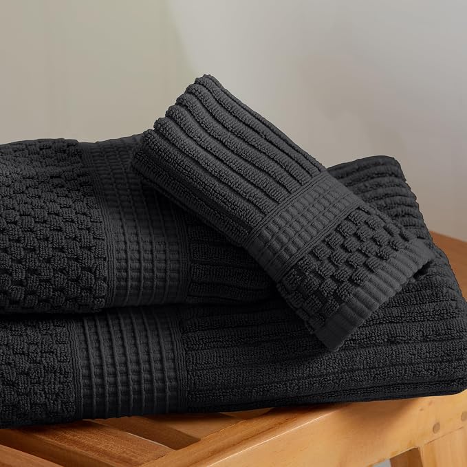 Springtree Home 100% Cotton Bath Towel Set of 4 | Super Soft & Absorbent - Image 7