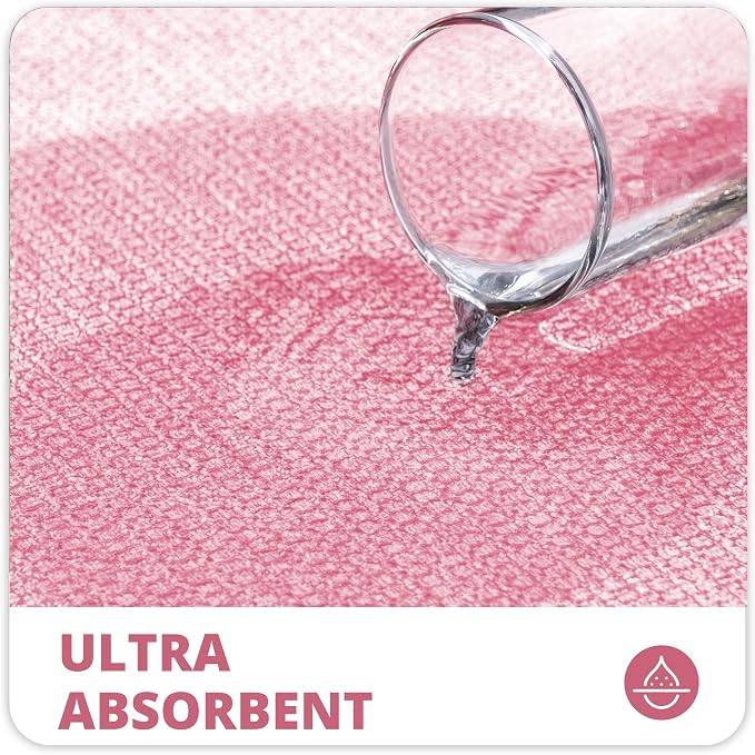 Bathroom Rugs Set 2 Pieces, Thin Bathroom Mats, Toilet Rugs, Quick Dry - Image 3