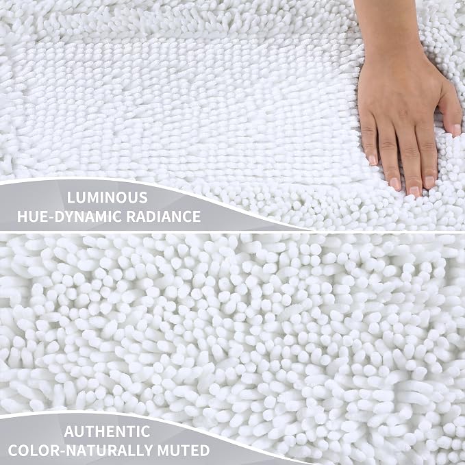 Yimobra Long Bathroom Rug Non Slip 44x24 Inch, Extra Thick Soft Absorbent - Image 3