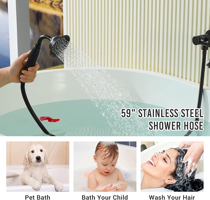DASAN Antique Wall Mount Tub Filler Faucet - Image 7