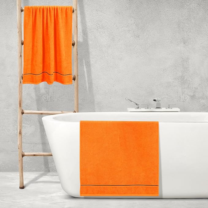 MyOwn Ultra Soft 4 Pack Oversized Bath Towel Set 27x54 inches, 100% Cotton Bath - Image 5