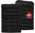 Ample Decor Bath Towels Pack of 16 600 GSM 100% Cotton, Absorbent Soft Premium by AmpleDecor
