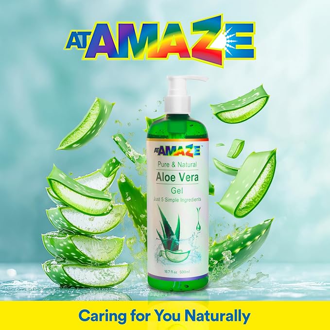 500 ml Pure Aloe Vera Gel for Hair and Skin, Hydrating & Non-Sticky, Soothes - Image 8