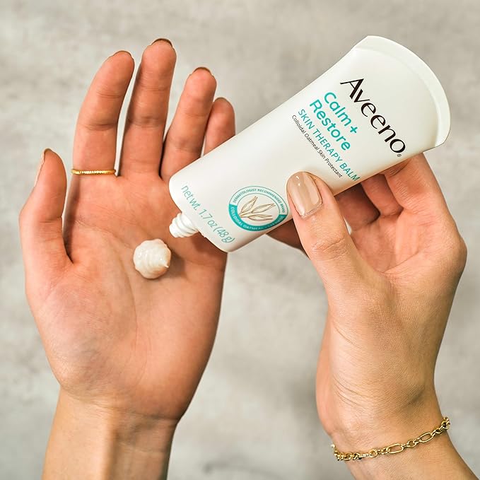 Aveeno Calm + Restore Skin Therapy Balm, Soothing & Moisturizing Skin Protectant - Image 3