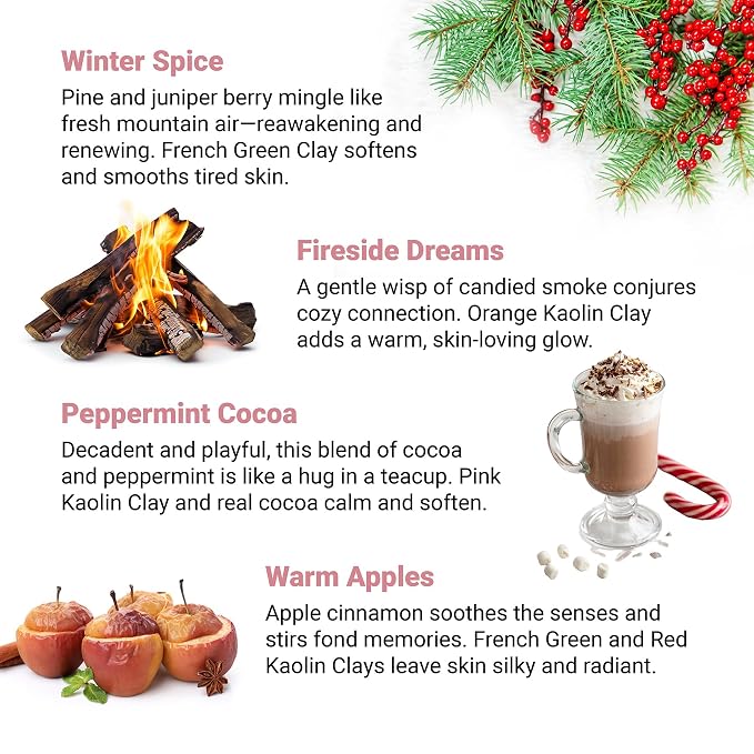 Mom Bomb Bath Bomb Gift Set – Mistletoe Kisses, Peppermint Cocoa, Fireside - Image 6