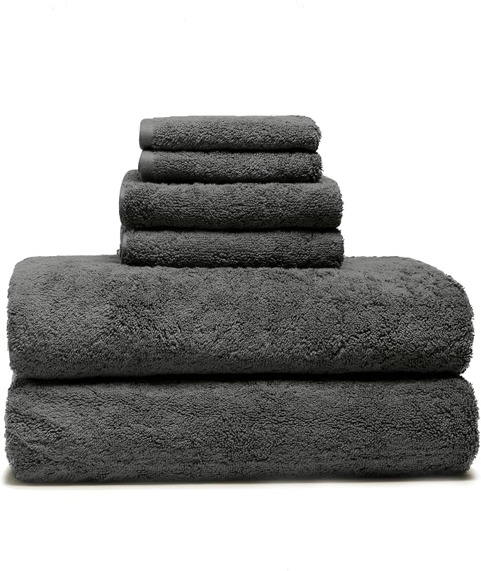 Italic Ultraplush Luxe 6 Piece Towel Set – 2 Bath Sheets, 2 Hand Towels by Italic