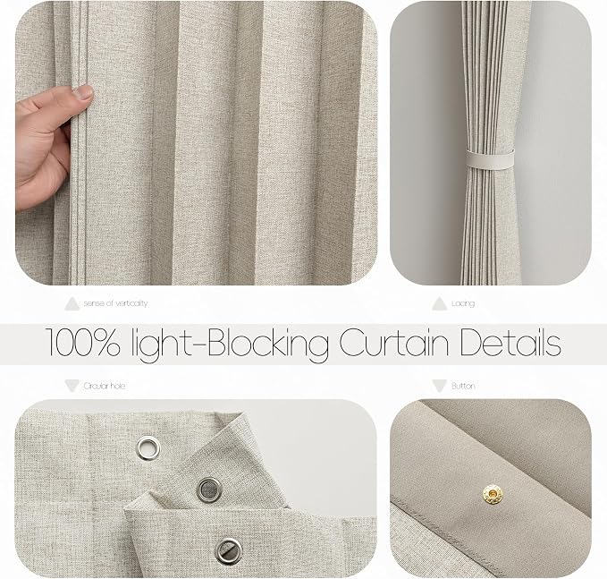 100% Blackout Fabric Folding Door Curtain - Image 6