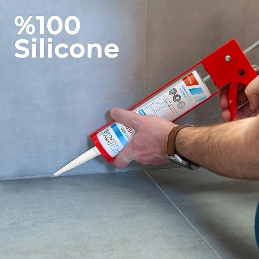 Adhesive Guru Clear Silicone Sealant Waterproof, All Purpose 100% Silicone Caulk - Image 2