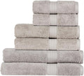Christy Renaissance 6 Piece Gray Towel Set | 100% Egyptian Cotton | Luxury by Christy