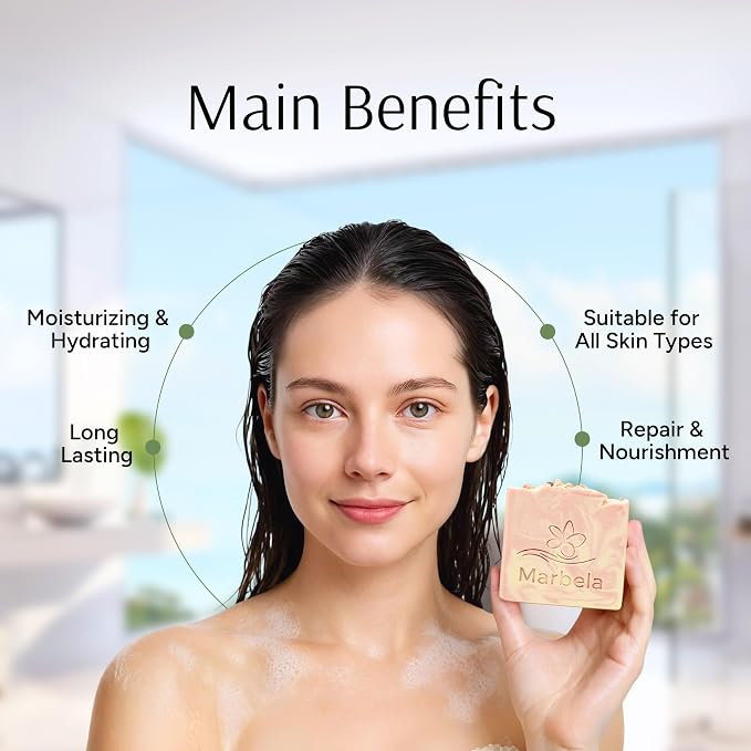 Marbela Cosmetics Himalayan Salt Springs Handmade Soap Bar - Image 3