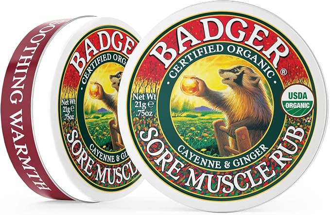 Badger - Sore Muscle Rub, Cayenne Pepper and Ginger, Organic Rub, Muscle Relief - Image 3