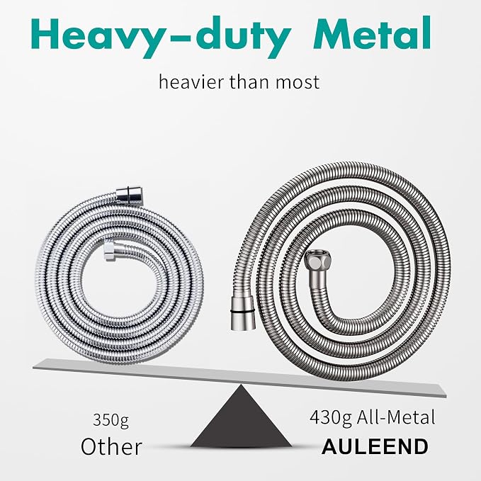 shower hose 304 stainless steel extra long shower hose replacement handheld - Image 4