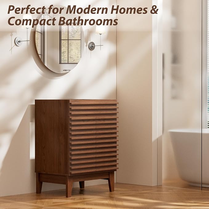 APRILSOUL 24" Bathroom Vanity, Mid-Century Bathroom Vanity Cabinet - Image 6