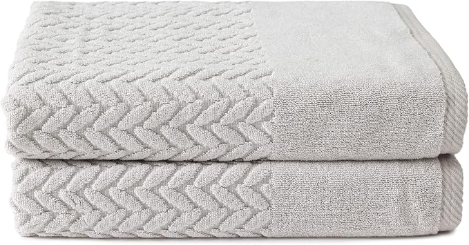 Texere 100% Organic Cotton Jacquard 650 GSM Premium Bath Towel Sets by TexereSilk