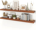 Floating Shelves for Wall, 9.3" Deep Wall Mounted Wood Shelves for Bathroom by Unknown