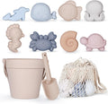 MarcZero 11Pcs Silicone Beach Toys, Modern Baby Beach Toys, Travel Friendly by EnjoyMakeSushiEasyAndFun