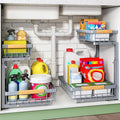 Under Sink Organizer, 2 Packs 2 Tier Under Sink Organizers and Storage by Kitstorack