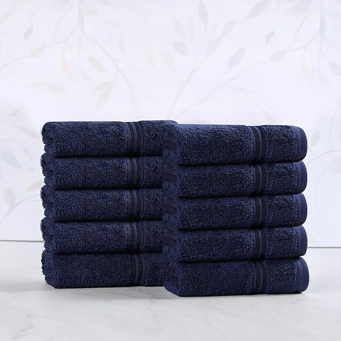 Superior Egyptian Cotton Face Towel/Washcloth Set, Small Towels by SUPERIOR