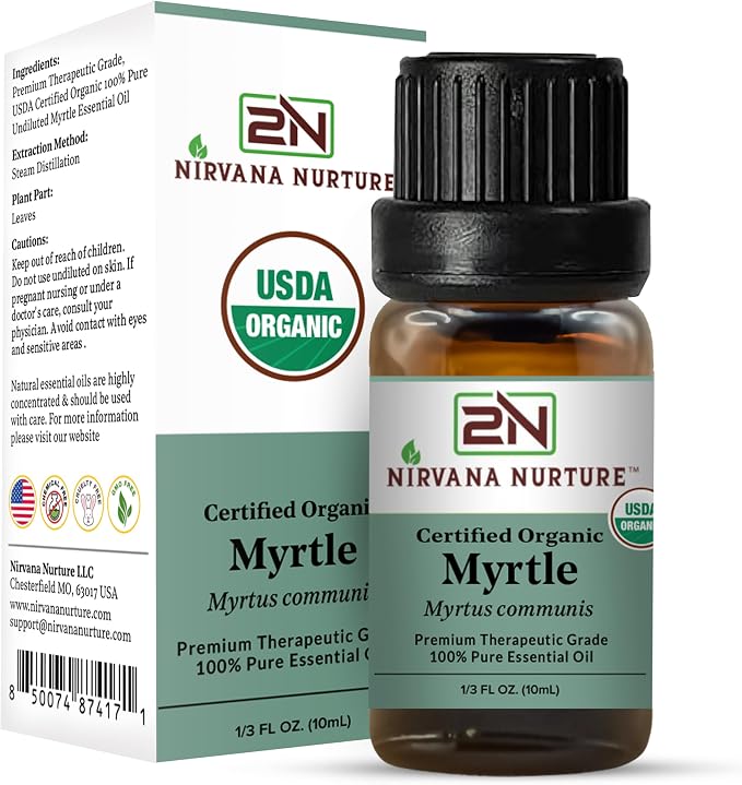 Myrtle Essential Oil USDA Certified Organic, 100% Pure Natural Premium Grade - Image 5