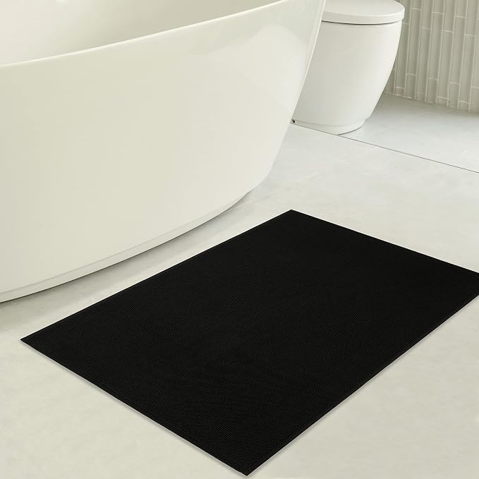 American Soft Linen Bath Rug, 17 in 24 in 100% Cotton Bath Mats Rugs - Image 3