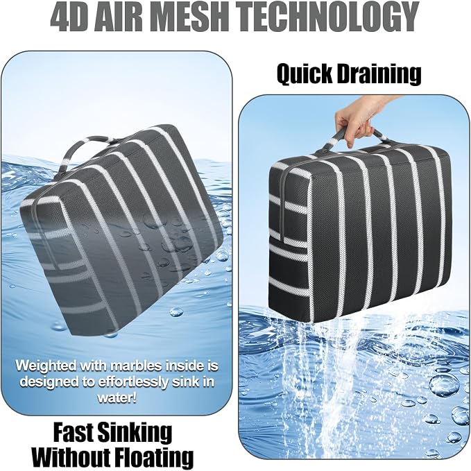 2 Pcs Hot Tub Booster Seat Weighted Spa Bathtub Booster Cushion - Image 4