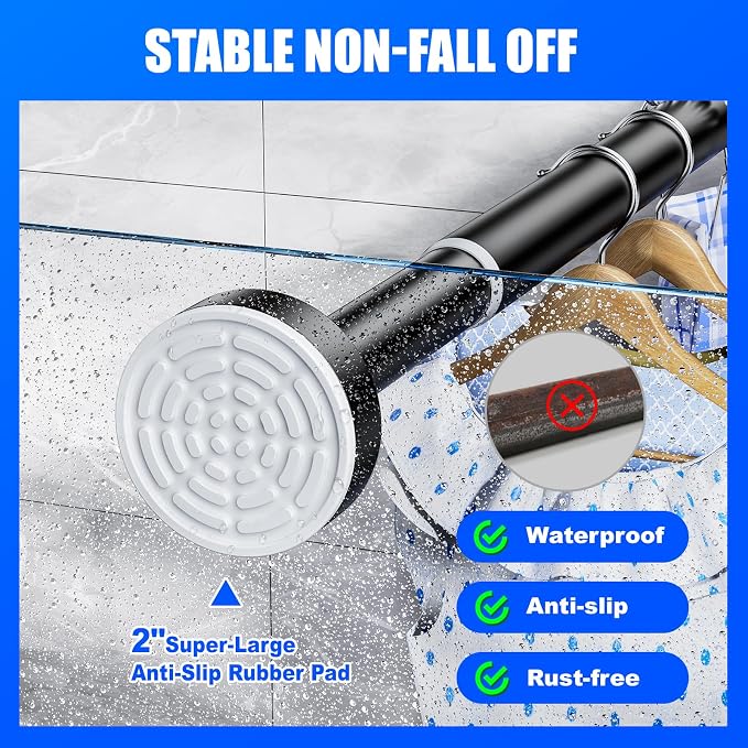 Ausemku Shower Curtain Rod Tension - Image 2