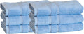 Mosobam Luxury Turkish Set of 6 Hand Towels 16X30 Allure Blue 700 GSM Bamboo by Mosobam