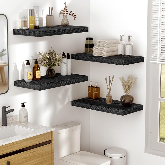 Vivelove 55 Inches Floating Shelves Wall Mounted, Living Room, Home Decor - Image 8