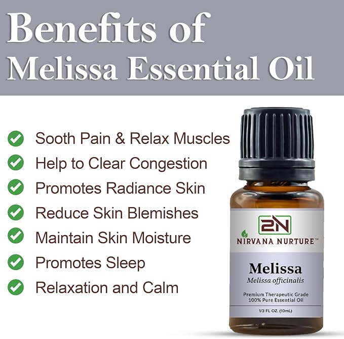Melissa Essential Oil 100% Pure Premium Therapeutic Grade, Undiluted - Image 3