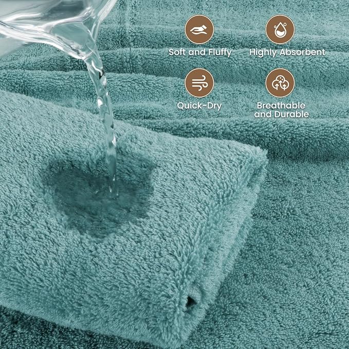 SEMAXE 4-Pack Luxury Bath Towels - Image 3