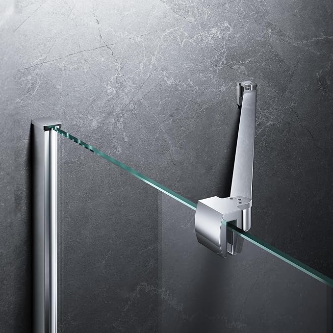 Frameless Shower Door Support Bar, Stainless Steel Wall-to-Glass Support Arm to by Unknown