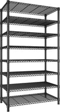 REIBII 8 Tier Metal Shelving 75"H Storage Shelves Tall Wire Shelving Unit by REIBII