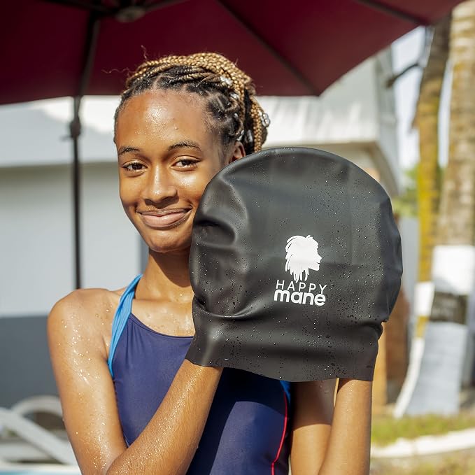 Silicon Swim Cap for Braids and Dreadlock - Image 8