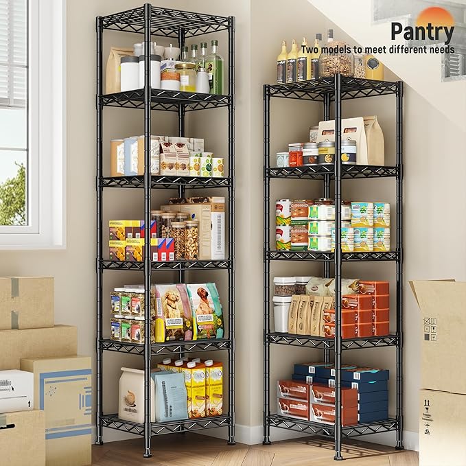 5 Tier Metal Shelving Unit Wire Shelving, Storage Rack - Image 4