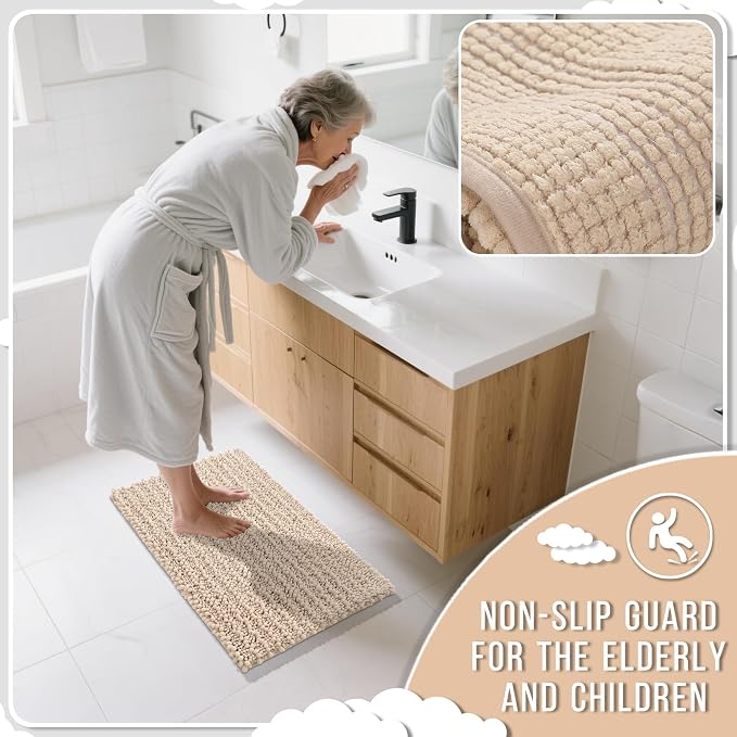 Yimobra Bathroom Rugs Non Slip Washable - Image 7