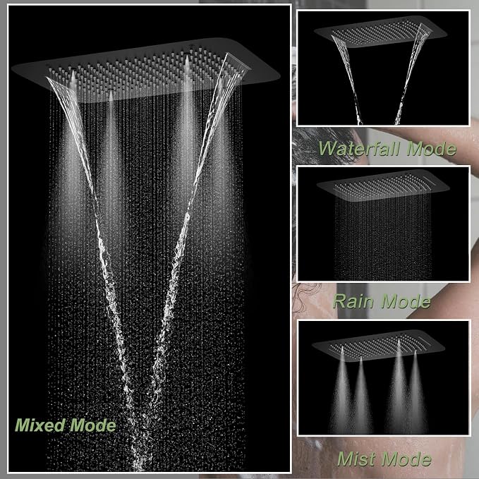 Matte Black Digital Display Shower System - Image 3