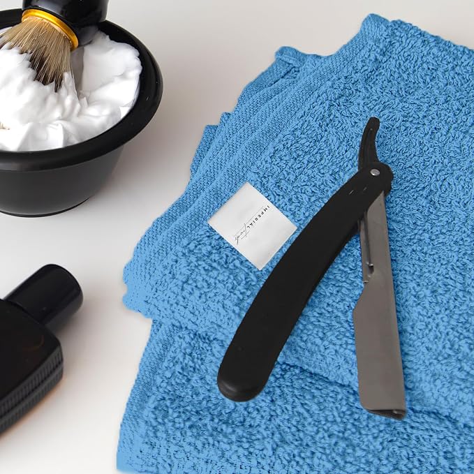 Hand Towels Light Blue Economy Towels Salon Towels - Image 9