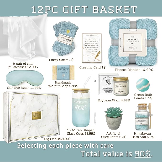 Get Well Soon Gift Baskets For Women, Care Package, Sympathy Gifts, Condolences - Image 3