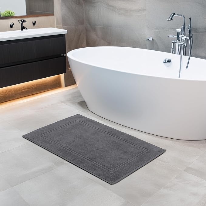 Tens Towels Pack of 2 Bath Mats 100% Cotton, 20 x 32 Inches, Super Absorbent - Image 7
