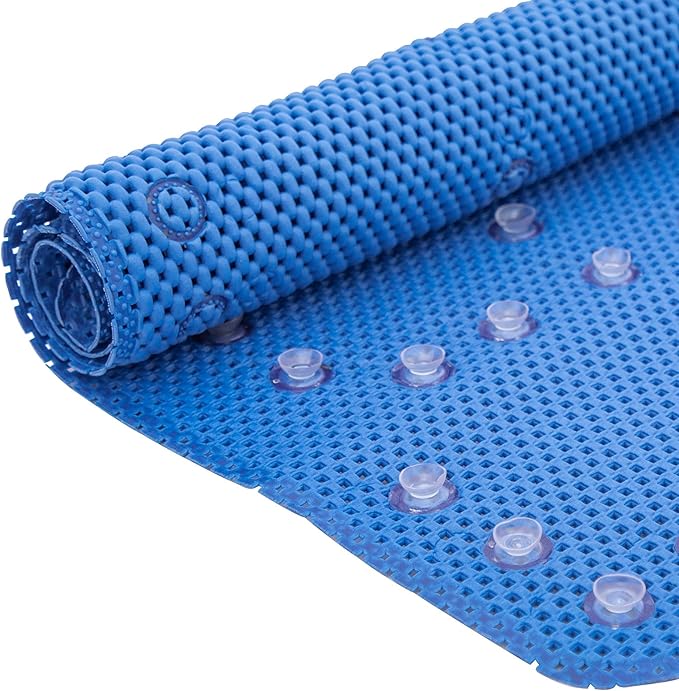 Bathtub Mat Non Slip Ivory 36” X 17” Shower Mat Soft Foam Bath Mats by DwellAid