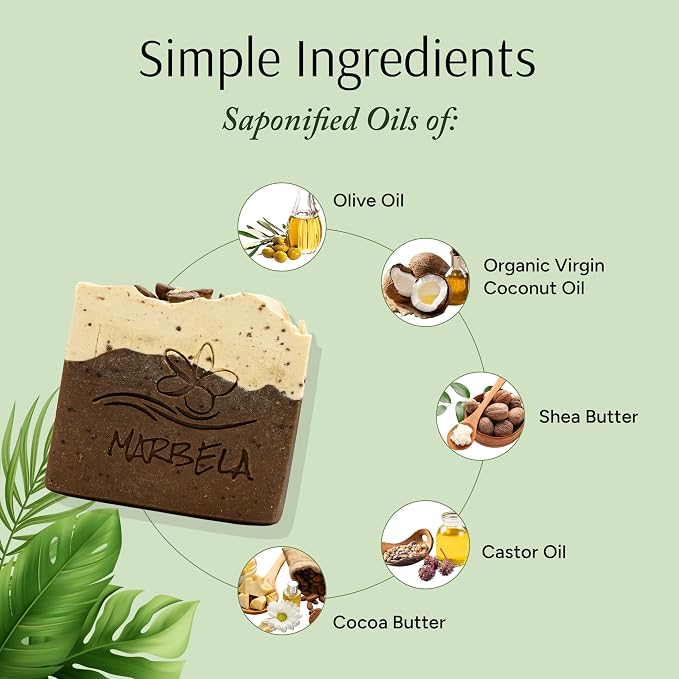 Marbela Cosmetics Cozy Cappuccino Handmade Soap Bar - Image 6