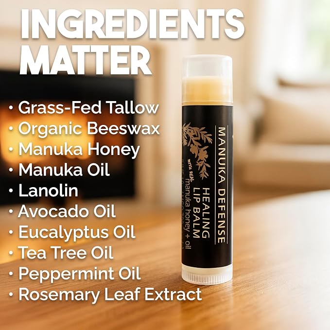 BALM OF GILEAD Manuka Defense Healing Lip Balm - Image 4